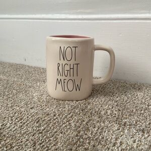 NWOT Rae Dunn Not Right Meow Mug